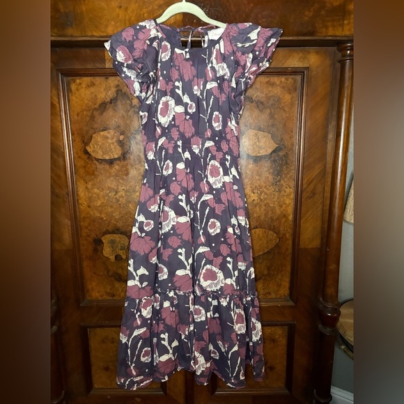 Cleobella Dresses & Skirts - EUC Cleobella- Ellison Floral Ruffle Sleeve Dress. Size S